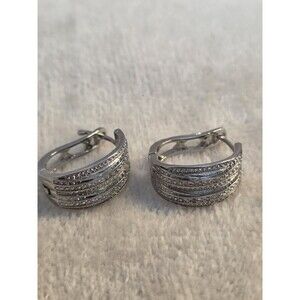 Women's Huggie Earrings S925 Sterling Silver
